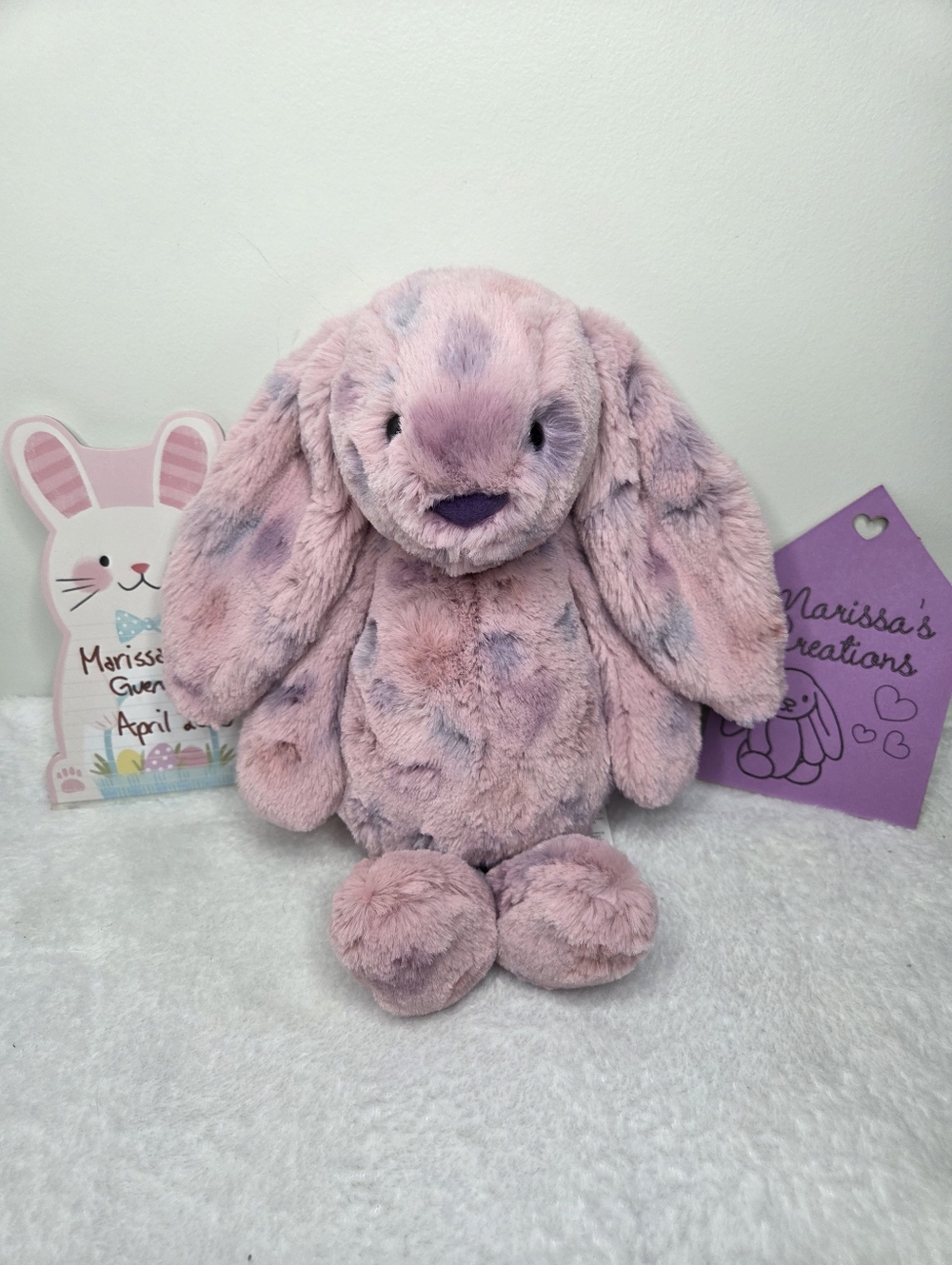 SOLD - BNWT Customized Jellycat Medium Bashful Bunny "Whimsy"